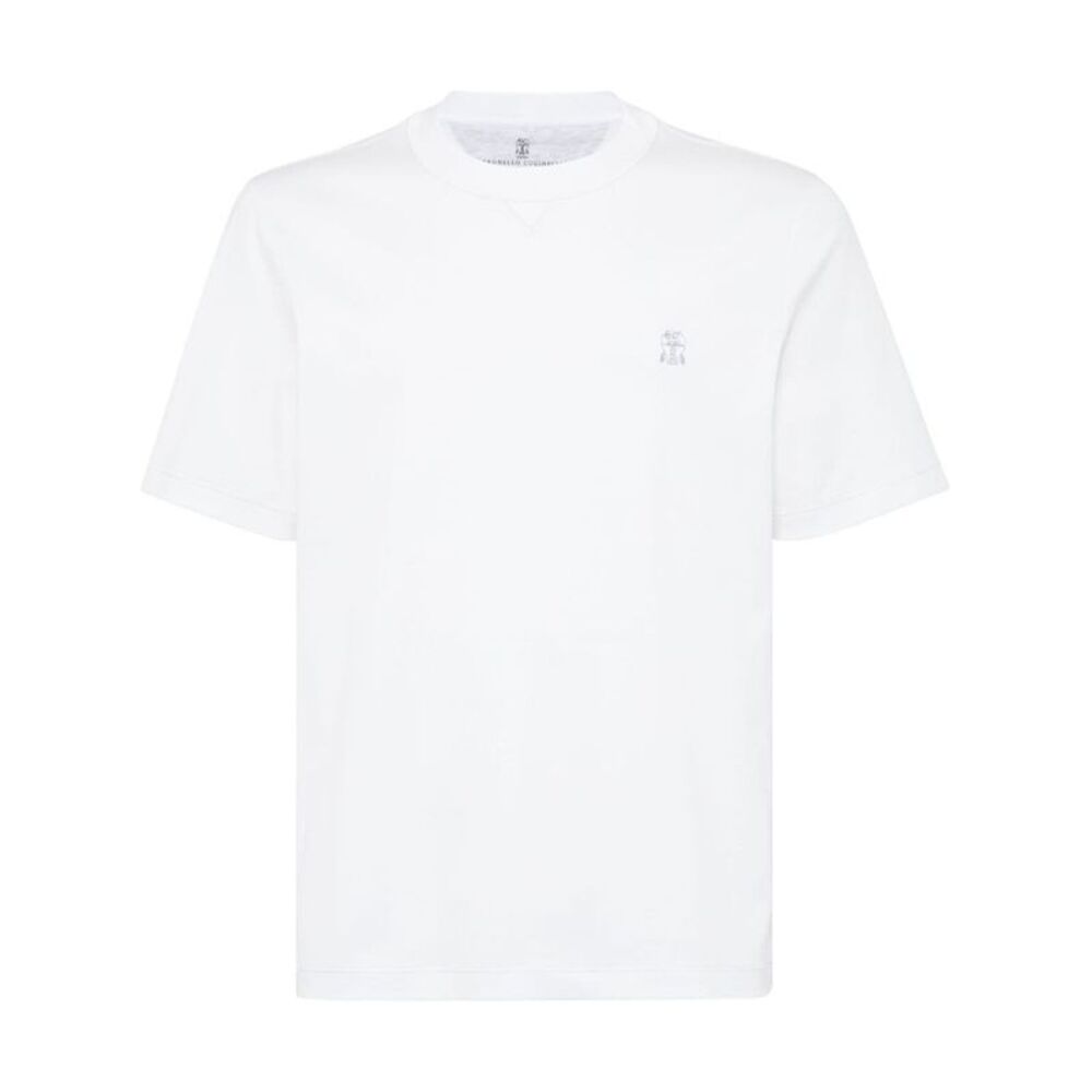 Brunello Cucinelli Men Logo Cotton T-Shirt